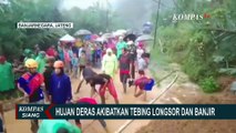 Detik-Detik Rekaman Amatir Tebing Longsor dan Banjir Akibat Hujan Deras di Banjarnegara Jateng