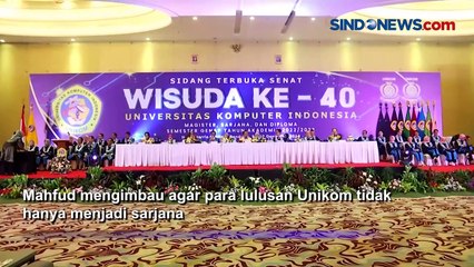 Orasi Ilmiah di Bandung, Mahfud MD Ingatkan Para Sarjana Harus Jadi Intelektual Bermoral