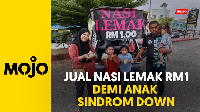 Jual nasi lemak RM1 demi anak hidap sindrom Down, paru-paru kronik