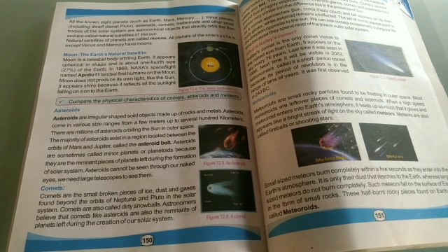 Chapter tewelve Compare physical characteristics Comets, asteroids and meteors.