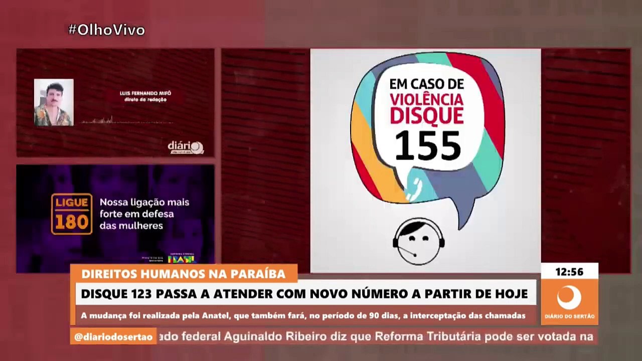 Disque 123, para denunciar violações de direitos humanos na Paraíba, passa a atender com novo número