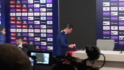 Rueda de prensa de Simeone previa a recibir al Almería en el Metropolitano