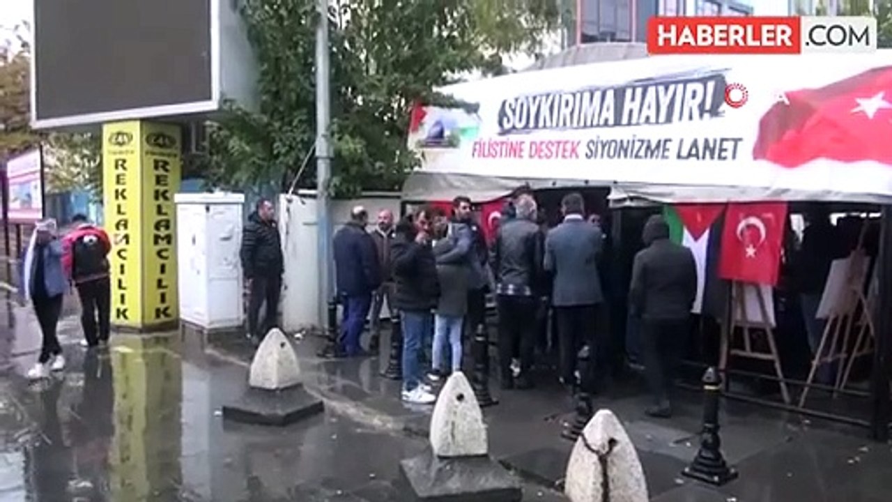 Cizre'de "Filistin İnsanlık Nöbeti Çadırı" kuruldu