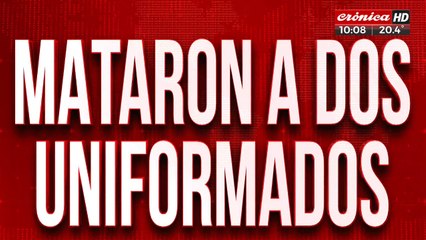 Objetivo policías: en menos de doce horas mataron a dos uniformados