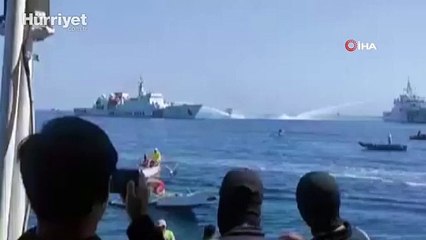 Güney Çin Denizi’nde gerilim... Çin’den Filipinler'e ait 3 gemiye tazyikli su ile müdahale