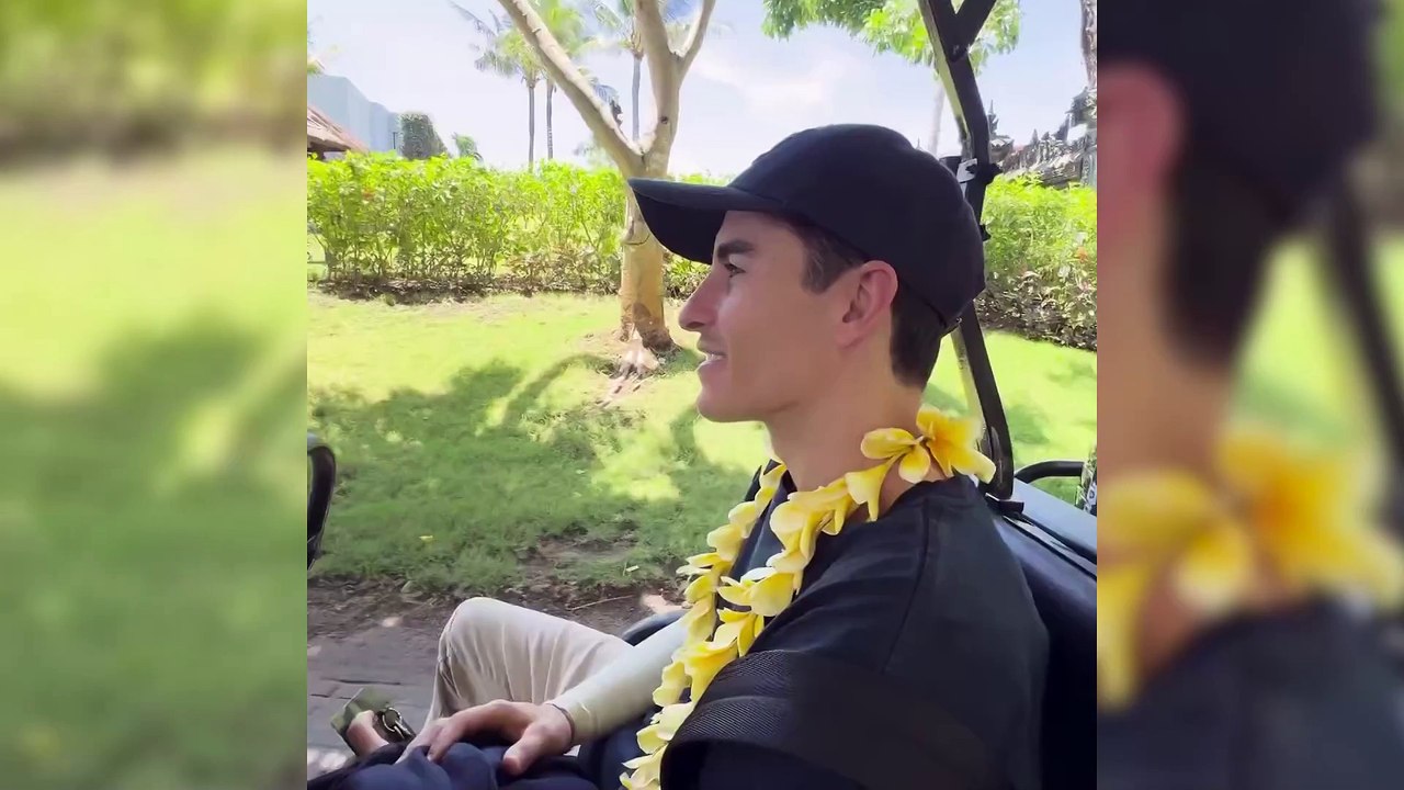 Marc Márquez y Gemma Pinto disfrutan de sus vacaciones en Indonesia