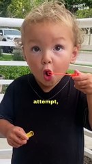 Charming Toddler's Bubble Blowing || #heartsome #toddlers