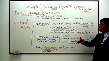 Aula 52 (Licitação - Dispensada - Introdução e Alienação) Direito Administrativo -