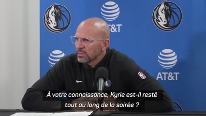 Dallas - Kidd : "Irving est resté au stade toute la soirée"