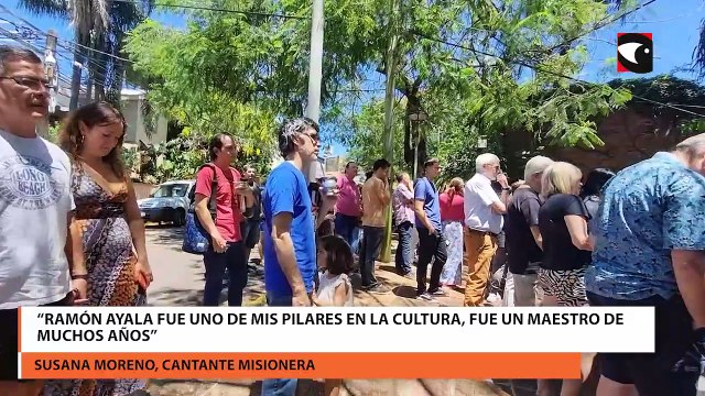 Artistas y vecinos brindaron un emotivo homenaje y despedida a Ramón Ayala en el Monumento al Mensú de la Bajada Vieja