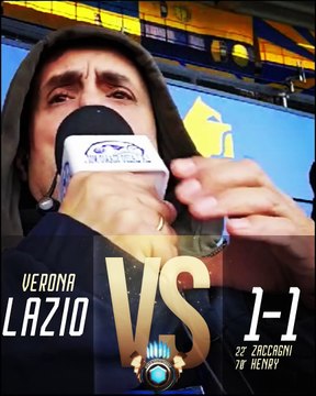 VERONA-LAZIO 1-1 - IL TACCO DI ZACCAGNI CON L'URLO DI ZAPPULLA