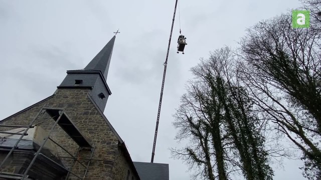 Clavier: l'église de Saint-Fontaine a son nouveau coq