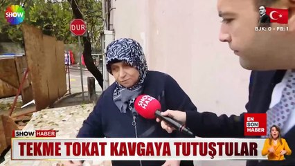 Üsküdar'da inşaat yolu çökertti, kavga çıktı