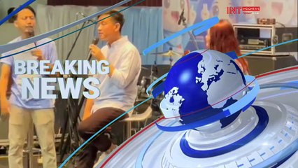 Mas Gibran hadiri acara Satnite Pandugi (Pantura Dukung Gibran) pada Sabtu malam, 9 Desember 2023 di GOR Panatayudha, Karawang, Jawa Barat.