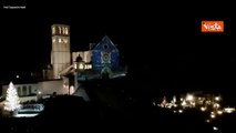 L'accensione dell'albero di Natale di Assisi