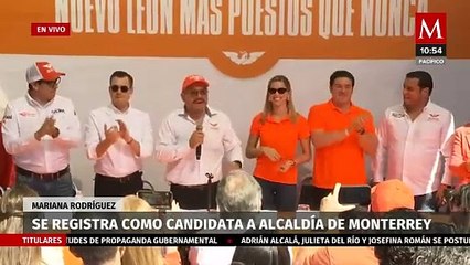Mariana Rodríguez se registra como candidata a alcaldesa de Monterrey
