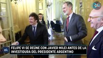 Felipe VI se reúne con Javier Milei antes de la investidura del Presidente argentino