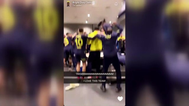 Fenerbahçe soyunma odasında büyük coşku! Beşiktaş galibiyetini böyle kutladılar!
