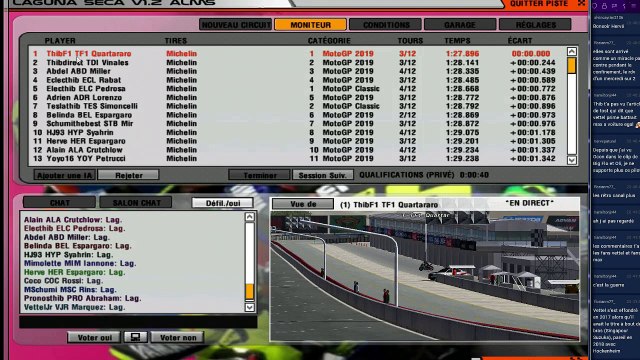 CashFactor S1 - MotoGP - Laguna Seca 4/10 - qualifs & courses - rFactor IA league