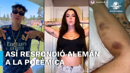 Alemán responde a acusaciones de agresión a su novia Akasha