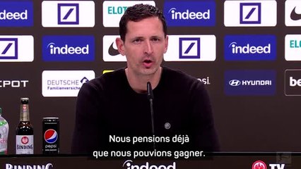 14e j. - Toppmöller : "On ne peut jamais garantir une victoire face au Bayern"