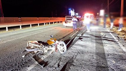 역주행 오토바이, 차량과 충돌...70대 남성 사망 / YTN