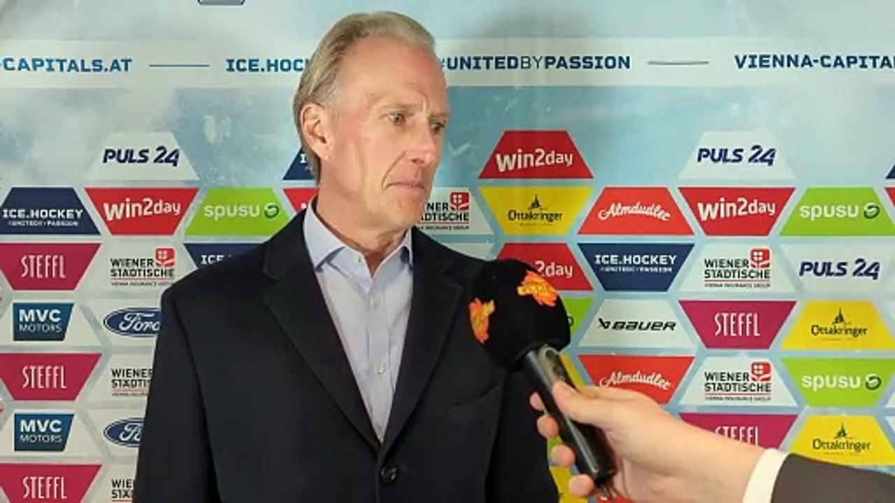 Tom Barrasso nach dem Sieg in Wien