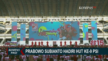 Hadiri HUT ke-9 PSI, Prabowo Diteriaki 'Gemoy' hingga Berjoget Bersama Simpatisan