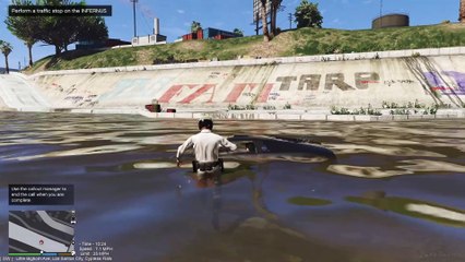 "Speeding" Infernus In The Los Santos River
