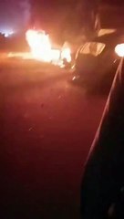 Video: कार में जिंदा जले 8 लोग, बंद गाड़ी से आती रहीं चीखें, सामने आया दर्दनाक वीडियो