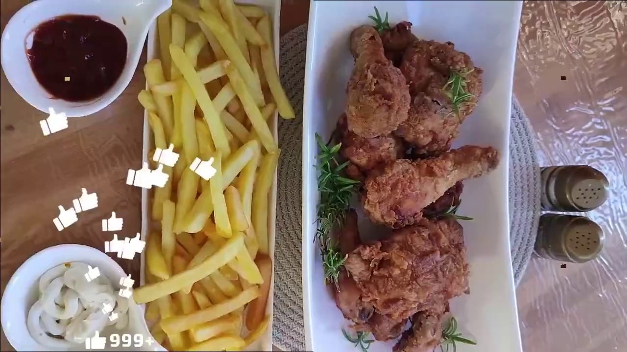 بروستد الدجاج اللذيد في البيت  ، Delicious chicken broasted at home