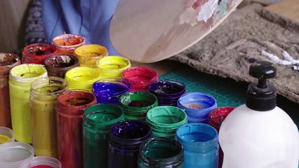 How To DIY A Little Red Riding Hood 3D Painting With Waste Cardboards