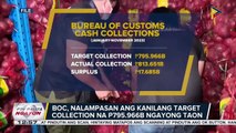 BOC, nalampasan ang kanilang target collection na P795.966B ngayong taon