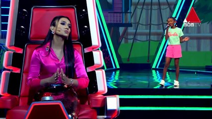Pinidi Kaleesha | Hithannako Aiye (හිතන්නකෝ අයියේ) Blind Auditions | The Voice Kids Sri Lanka