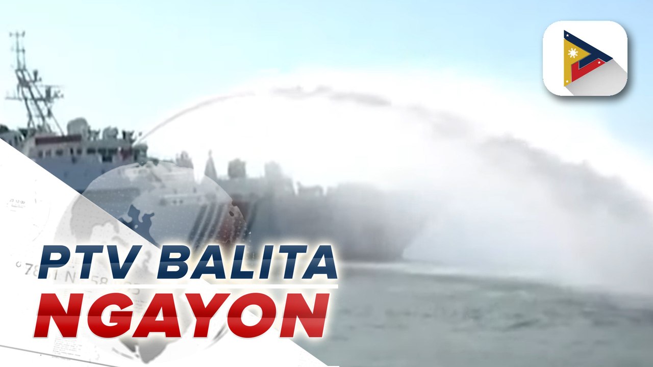 CCG, binomba ng tubig ang resupply boats ng Pilipinas na papunta ng Ayungin Shoal