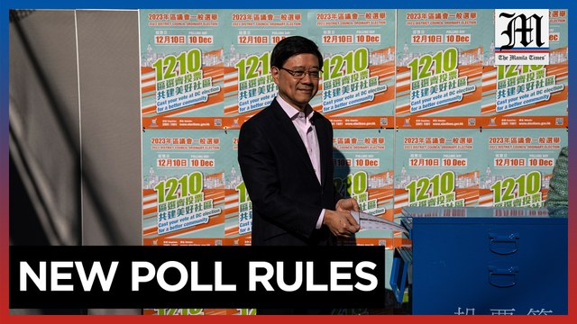 Hong Kong holds first council elections under new rules that shut out pro-democracy candidates