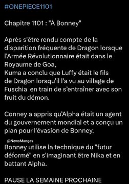 #ONEPIECE1101 Chapitre 1101 : À Bonney