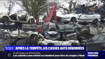 Tempête Ciarán: les casses automobile débordent