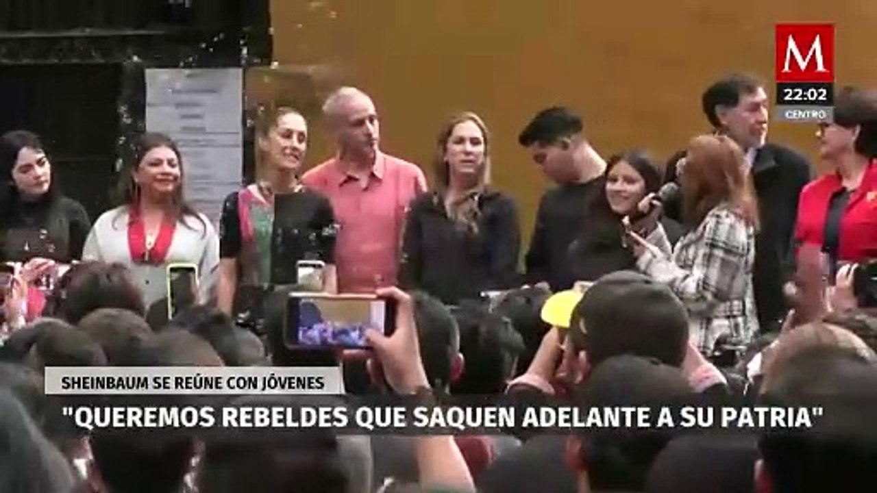 Claudia Sheinbaum insta a los jóvenes a apropiarse de la cuarta transformación