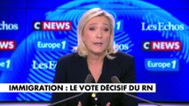 Marine Le Pen : «Il faut aujourd’hui une loi extrêmement ferme, et même une loi constitutionnelle, pour arrêter l’immigration dans notre pays»