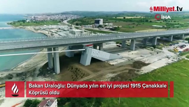 Bakan Uraloğlu duyurdu! 'Dünyada yılın en iyi projesi' ödülünü aldı