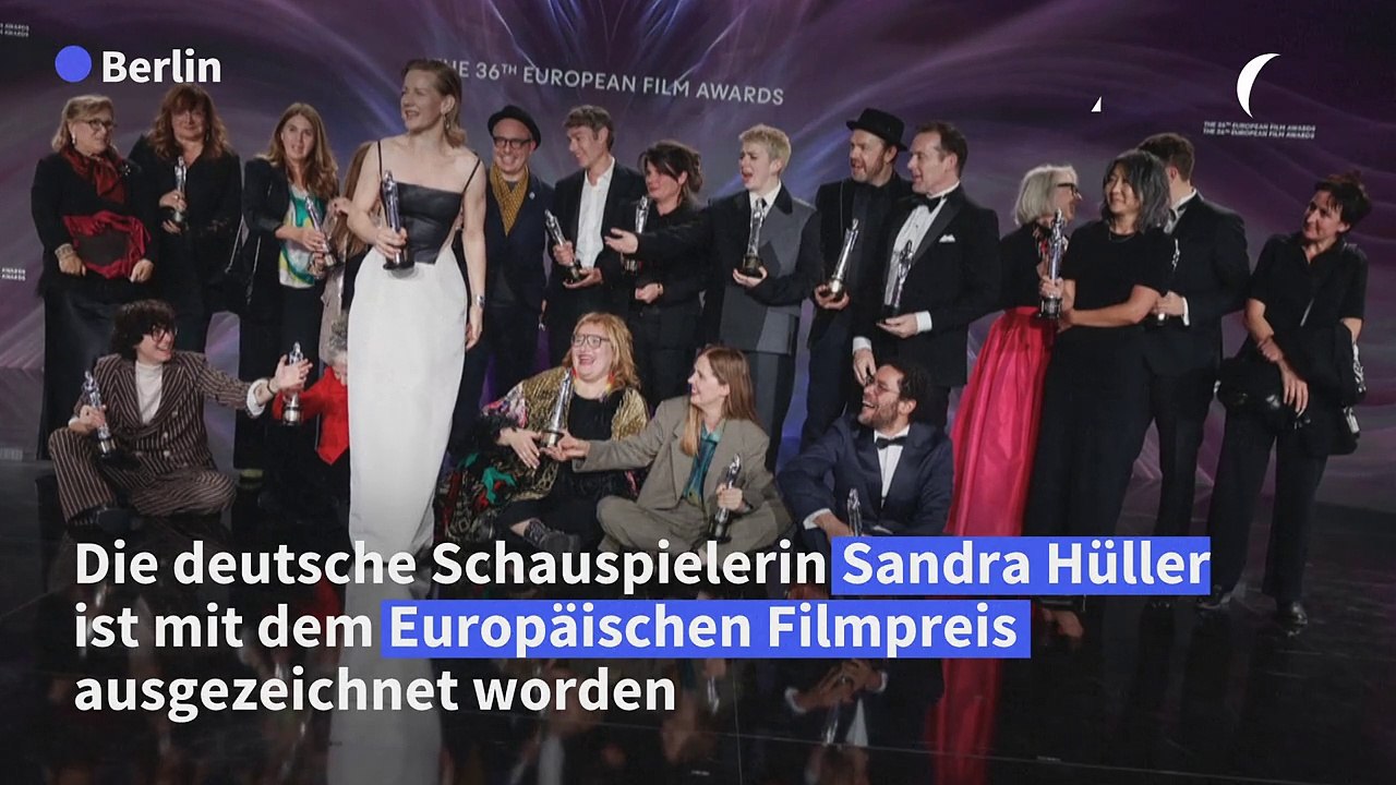 Schauspielerin Sandra Hüller mit Europäischem Filmpreis ausgezeichnet