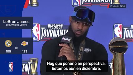 LeBron James tras ganar la Copa NBA: "Aún quedan muchos pasos para ser el equipo que queremos"