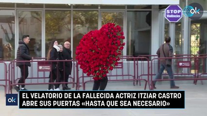 El velatorio de la fallecida actriz Itziar Castro abre sus puertas "hasta que sea necesario"