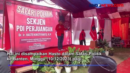 Hasto Beberkan Keunggulan Program KTP SAKTI Ganjar-Mahfud saat Safari Politik ke Banten