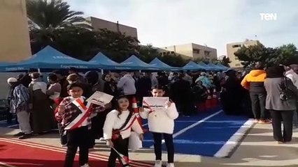 إقبال كبير على اللجان الانتخابية منذ اللحظات الأولى لافتتاحها بالإسماعيلية