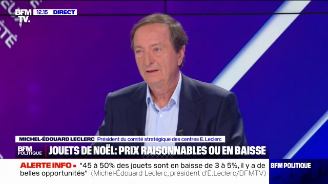 Michel-Édouard Leclerc: 45 à 50% des jouets sont en baisse de 3 à 5%, il y a de belles opportunités