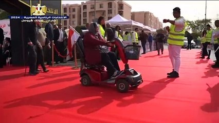 لم تمنعها الإعاقة من المشاركة في الانتخابات الرئاسية