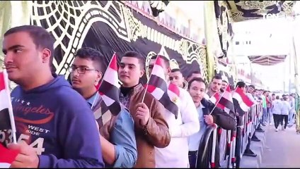 اللواء جمال نور الدين محافظ كفر الشيخ يدلي بصوته في لجنة الشهيد عزت الشافعي الثانوية للبنات