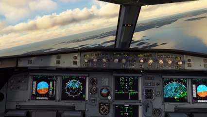 MSFS A320 FÉNIX EASYJET XMAS atterro ENBR ILS BADA2P RUNWAY 35